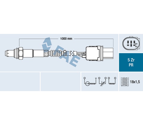 Lambda sonda FAE 75120