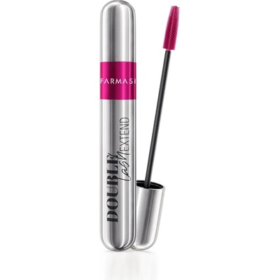 Farmasi Double Lash Extend řasenka pro prodloužení, natočení a objem Black 12 ml