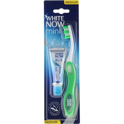 Signal White Now Mini stredne tvrdá + zubná pasta 16 ml
