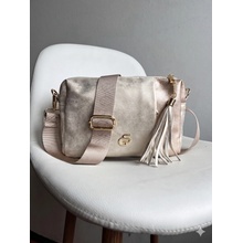 Grosso Zlatá crossbody kabelka praktická na každý deň