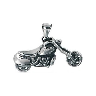 Šperky4U Ocelový přívěšek motorka chopper OPP1893