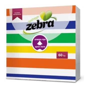 Zebra салфетки, Райе, 60 броя