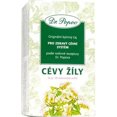 Dr. Popov Cévy žíly porcovaný čaj Porcovaný 30 g