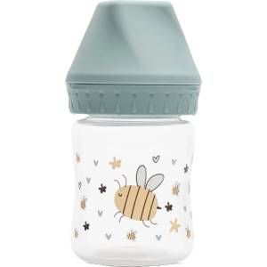 Lorelli Бебешко шише с широко гърло Lorelli My Friend - 125 ml, Iceberg Green (10200850006) - baby