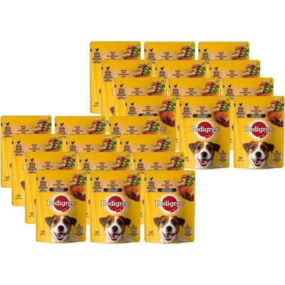 Pedigree Adult s kuracím mäsom & zeleninou v šťave 24 x 100 g