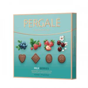  Бонбони Pergale Milk Berries 117гр. /16 бр