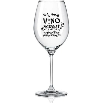 B.BOHEMIAN Pohár na víno VÍNO ZMIZNE sk 1 x 470 ml