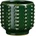 Mica КАШПА КЕРАМИЧНА КРЪГЛА boaz Ø17.5х16.5см ЗЕЛЕНО (1152454)