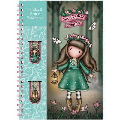 Santoro gorjuss Тефтер с 2 книгоразделителя Santoro Gorjuss In The Forest - Woodland Wildflower (1336GJ02)