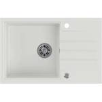 Quadron Вградена мивка Quadron Pop Peter 111, бяла, композитна, 78x50 см (HCQP7850BIK) Мивка за вграждане