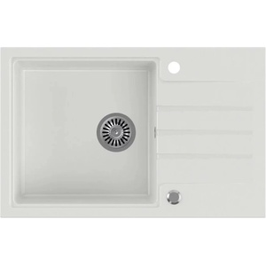 Quadron Вградена мивка Quadron Pop Peter 111, бяла, композитна, 78x50 см (HCQP7850BIK) Мивка за вграждане