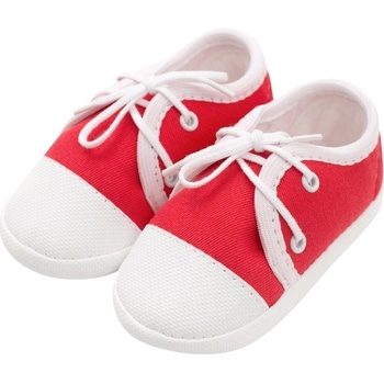 New Baby Dojčenské capačky tenisky Červená