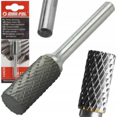 Fréza karbidová válec, stopka 6mm MAR-POL (A1225) M225651