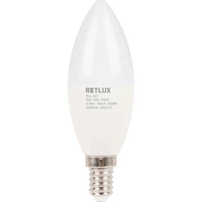 RETLUX RLL 627 C37 E14 candle 6W CW D RLL 627