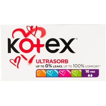 Kimberly - Clark Тампони KOTEX (16 бр. /KRA) ULTRA SORB MINI