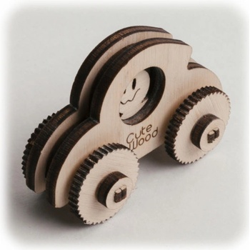 CuteWood Dřevěné 3D puzzle Mini-brouk