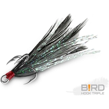 Delphin Trojháček B!RD Triple Hook Černá vel.6 3ks