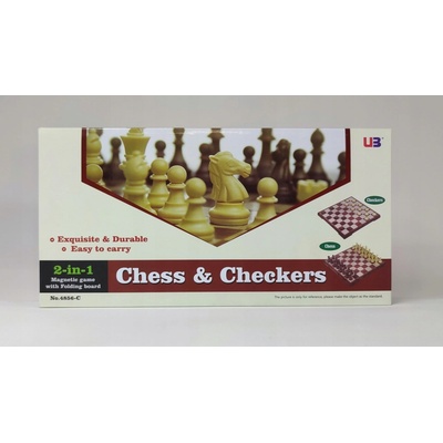 Klasické velké šachy Warcaby Magnetické 2v1 W&K