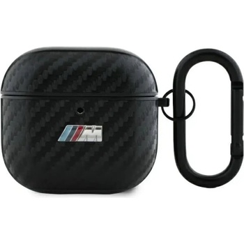 BMW BMA4CMPUCA AirPods 4 покритие черен/черен PU Carbon M Collection (3666339397432)