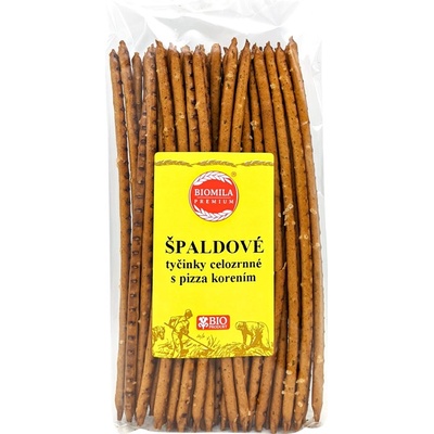 Biomila Špaldové tyčinky celozrnné s pizza korením BIO 100 g