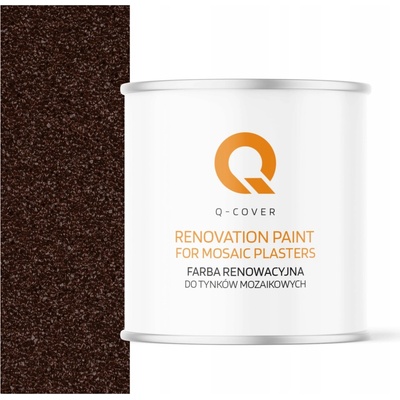 Q-COVER Barva pro Mozaikovou Omítku Renovační 2.5L Obnova Hnědá Teplá RAL 8016