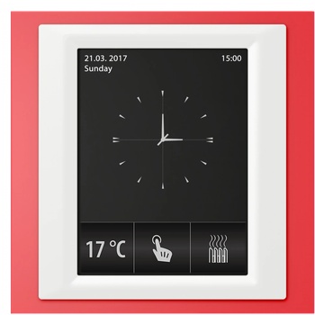 ELKO EP RF Touch-W Сензорно устройство за управление Червена(пластмаса) Бял Слонова кост (RFTW-ARE-BWH-CIV)