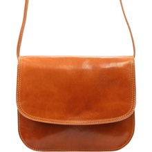 Florence kožená kabelka Zoja camel