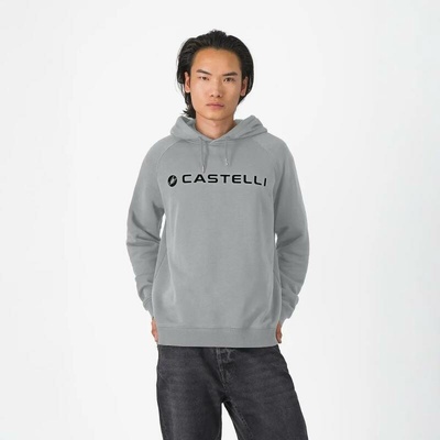Castelli Logo hoody 006 melanž sivé
