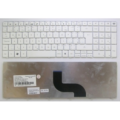 slovenská klávesnica Packard Bell EasyNote TK85 TK86 TX87 white CZ/SK