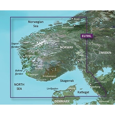 Garmin BlueChart G2 Vision - EU709L /Južné Nórsko/ LARGE