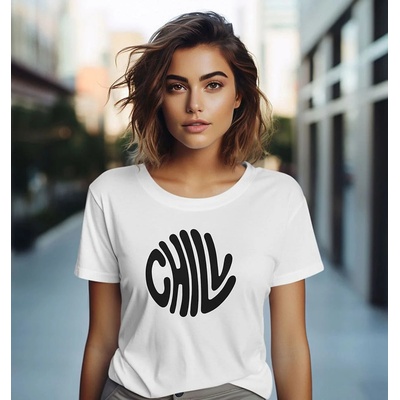 Bullshirt.sk Dámske tričko Chill Biela