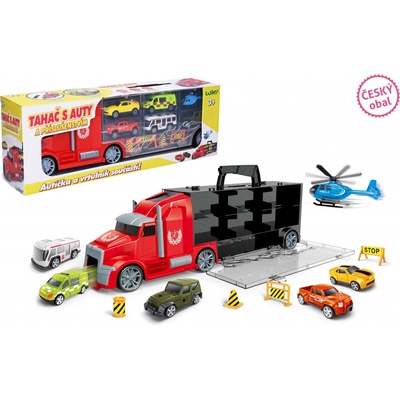Wiky Vehicles Tahač s auty 42 cm