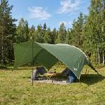 vidaXL Водоустойчив палатка навес Зелено 690 x 580 x 255 см (42028595) Палатка