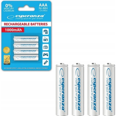 Esperanza AAA 1000 mAh 4ks EZA102W