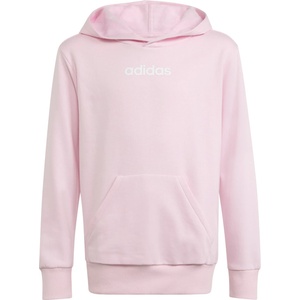 Adidas Детски суичър adidas Kid's LIN FL Hoody Hoodie - Clear Pink / White - размер 140 (EU) (704-6098-0212)