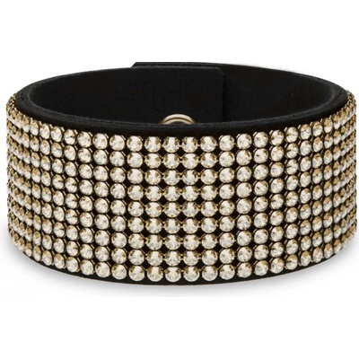 Spark Swarovski Elements z Alcantary Chic Medium s černými a zlatými křišťály BMESH9PCZJGS