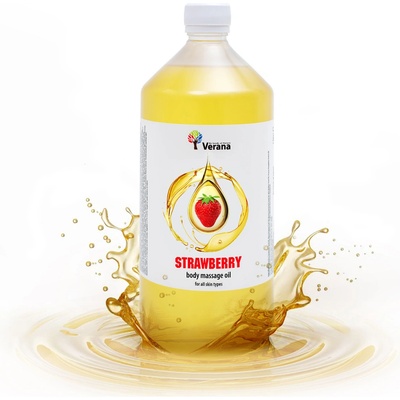 VERANA Masážny olej Jahoda 1000 ml