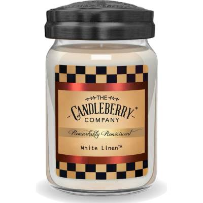 Candleberry Candle White Linen 624 g