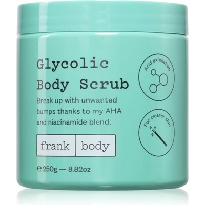 Frank Body Glycolic telový peeling s kyselinou glykolovou 250 g