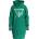 Guess Памучна спортна рокля в зелено с контрастно лого Guess Icon