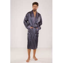 Adam pánsky saténový župan sivý