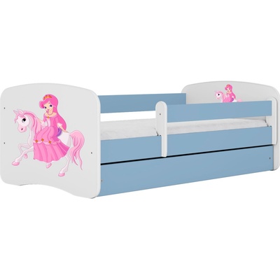 Kocot kids Babydreams princezná na koni modrá bez šuplíků bez matrace