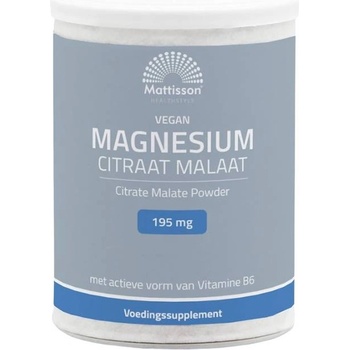 Mattisson Healthstyle Vegan Magnesium Citrate Malate, 195 mg, 125 g, Mattisson Healthstyle (MT2326)