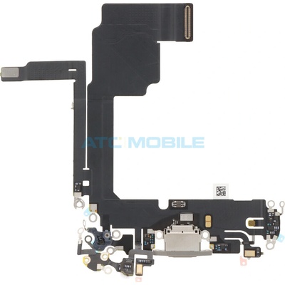 iPhone 15 Pro flex nabíjecího konektoru stříbrný (Natural Titanium)
