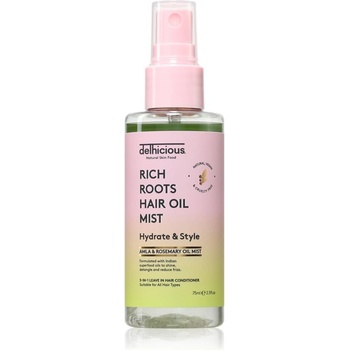 delhicious RICH ROOTS 5-in-1 Hair Oil Mist балсам в спрей без отмиване 75ml