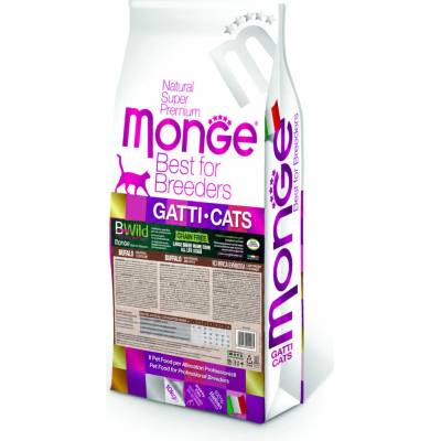 MONGE Cat Bwild Grain Free Large bůvol s bramborami a čočkou 10 kg