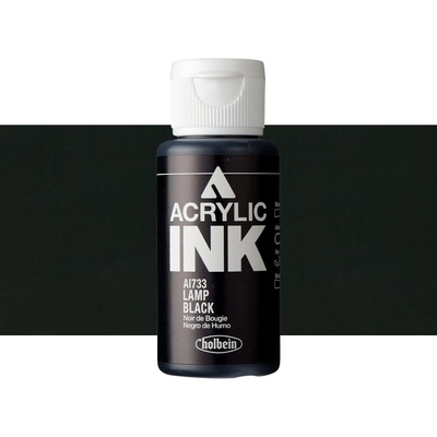 Holbein akrylový inkoust lamp black