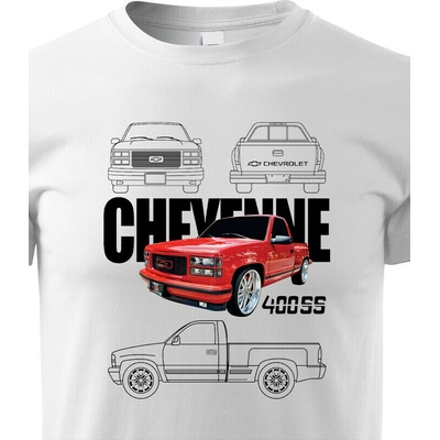 Dětské tričko Chevrolet Cheyenne 400 SS Bílá Canvas tričko Bezvatriko.cz 2309