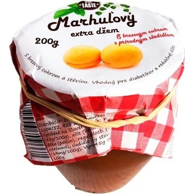 Najtelo zdravý meruňkový džem s březovým cukrem a stévií 200g