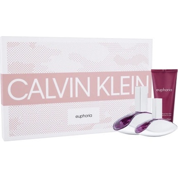 Calvin Klein Euphoria EDP 100 ml + EDP 30 ml + tělové mléko 100 ml dárková sada